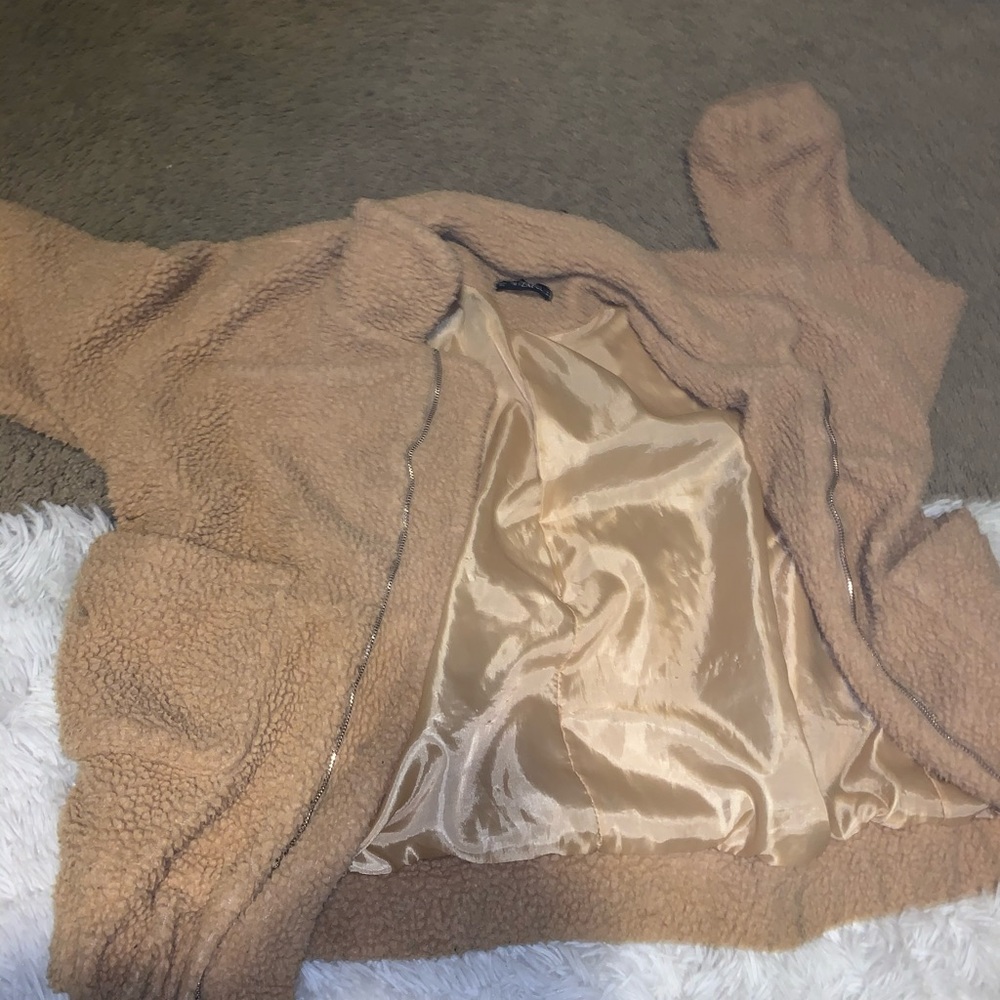 Brown fuzzy zaful jacket